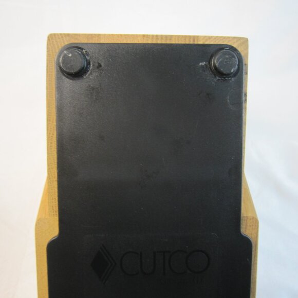 Cutco Knife Block Only - 13 Slot Solid Wood, 6 Steak Knife Slots - Picture 10 of 14
